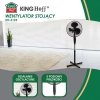WENTYLATOR WIATRAK STOJĄCY PODŁOGOWY KINGCOOL KC-2125 czarny